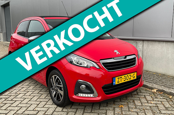 Peugeot 108 1.0 e-VTi Allure TOP! Caprplay / Open Dak / Camera (Verkocht)